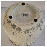 K - Wooden Canisters With Lids Pair and Ceramic Planter