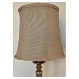 DR - Pair of Vintage Wooden Table Lamps - 33.5 in Tall