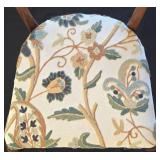 DR - Vintage Wood Chair - Floral Upholstery