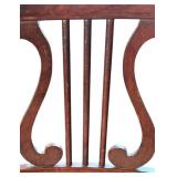 DR - Vintage Wood Chair - Floral Upholstery