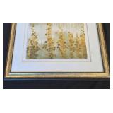 DR - Framed Abstract Art Print - Gold Frame