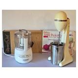 K - Cuisinart Mini-Prep Plus, Hamilton Beach Malt Maker, Pampered Chef Cookie Press, Apple Peeler/Corer