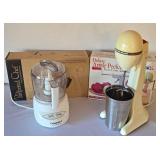 K - Cuisinart Mini-Prep Plus, Hamilton Beach Malt Maker, Pampered Chef Cookie Press, Apple Peeler/Corer