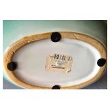 K - Ceramic Planter Turquoise with Dotted Rim