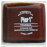 MR - Pier 1 Imports Stoneware Floral Fruit Platter Set (8 pcs)