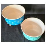 MR - Pier 1 Imports Stoneware Floral Fruit Platter Set (8 pcs)