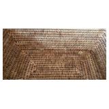 MR - 5 Handwoven Baskets Set - Round Hamper, Rectangular Tray, Picnic Basket