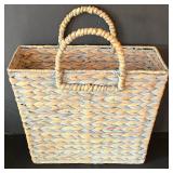 MR - 5 Handwoven Baskets Set - Round Hamper, Rectangular Tray, Picnic Basket