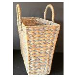 MR - 5 Handwoven Baskets Set - Round Hamper, Rectangular Tray, Picnic Basket