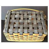 MR - 5 Handwoven Baskets Set - Round Hamper, Rectangular Tray, Picnic Basket