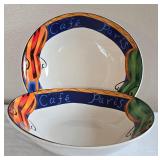 MR - Paris & Rome Venezia Prints Set and Pair of Decorative Bowls