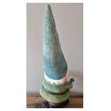 O - Vintage Wood & Tin Birdhouses, Largest 13 in Tall, Gnome & Sign