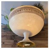 O - Butterfly Vase w/ Faux Foliage & Dish w/ Foliage & Burlap Sunflower Basket