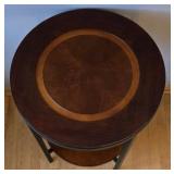 O2 - Pair of Vintage Round End Tables