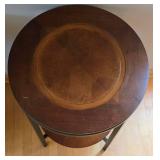 O2 - Pair of Vintage Round End Tables