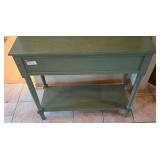 O2 - Charming Sage Green 2-Drawer Sofa Table