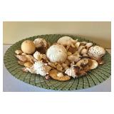 O2 - Green Ceramic Platter & Green Bowl - Decorative Set