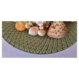 O2 - Green Ceramic Platter & Green Bowl - Decorative Set