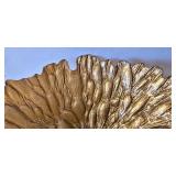 LR - Glass Bowl - Gold Textured Finish