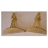 DR - Decorative Crafts Lacquered 4548 Gold Wall Shelves (Pair) & Ornate Corbels with 9x11 Framed Urn Print