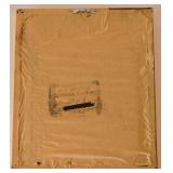 DR - Decorative Crafts Lacquered 4548 Gold Wall Shelves (Pair) & Ornate Corbels with 9x11 Framed Urn Print