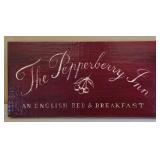 LR - Longaberger Handwoven Basket - Botanical Print Boxes - Bordeaux 1898 Sign - Pepperberry Inn Sign
