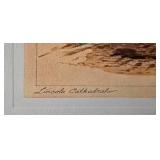 O2 - Lincoln Cathedral - Signed Watercolor Print on Paper, Framed