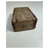Vintage Wood Box Battery Ignition Coil