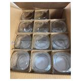 Lot of (12) 8 oz. Square Mason Jar
