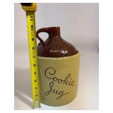 Vintage Monmouth Cookie Jug Cookie Jar Stoneware Made in USA