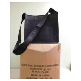 Black Over The Shoulder Totes - 16" x 7" x 14"