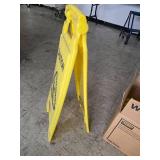 Yellow Safety Caution Signs
