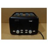 4 Slice Extra Wide Slot Toaster - Black