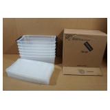 *6* Clear Storage Bins