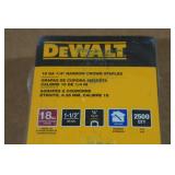 DeWalt 18Ga 1/4" Narrow Crown Staples