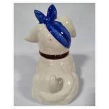 Shawnee Pottery - Muggsy Toothache Dog Cookie Jar and Matching Salt & Pepper Shakers