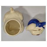 Shawnee Pottery - Muggsy Toothache Dog Cookie Jar and Matching Salt & Pepper Shakers