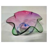 Signed Adam Jablonski Handkerchief Glass Art Vase