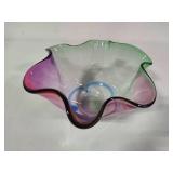 Signed Adam Jablonski Handkerchief Glass Art Vase