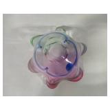 Signed Adam Jablonski Handkerchief Glass Art Vase