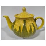 Shawnee Pottery - Corn King Tea Pot w/Lid, Creamer & Small Salt & Pepper Shaker Set