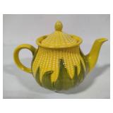 Shawnee Pottery - Corn King Tea Pot w/Lid, Creamer & Small Salt & Pepper Shaker Set