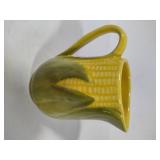 Shawnee Pottery - Corn King Tea Pot w/Lid, Creamer & Small Salt & Pepper Shaker Set