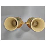 Weller Panella Pansy Art Deco Pair of Pottery Vases