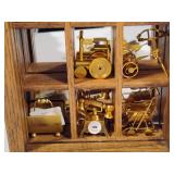 Two Display Cases Filled with Miniatures