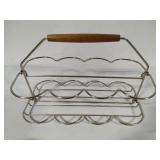 Silver Faded Rim MCM Highball Glasses w/Holder