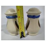 Shawnee Pottery - Pennsylvania Dutch Teapot and Large Salt & Pepper Shakers