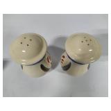 Shawnee Pottery - Pennsylvania Dutch Teapot and Large Salt & Pepper Shakers