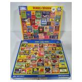 Two White Mountain 1000pc Puzzles - Complete -