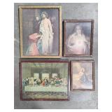 Antique Framed Religious Art